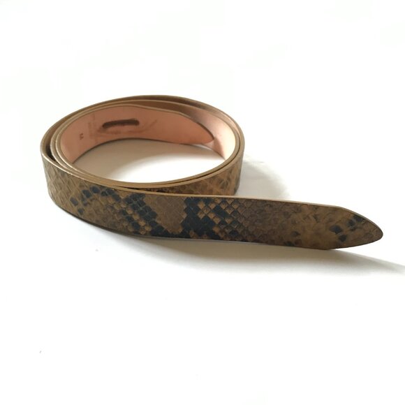 Isabel Marant Iconic Python Pecce Waist Belt Womens Medium Yellow Black Leather - Picture 13 of 14